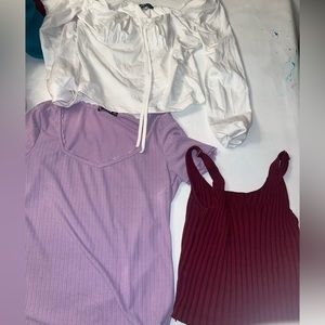 Romwe/shein 3 top bundle
